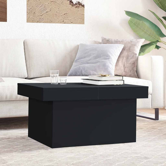 Coffee Table 80x55x40 cm Engineered Wood Black 100 cm