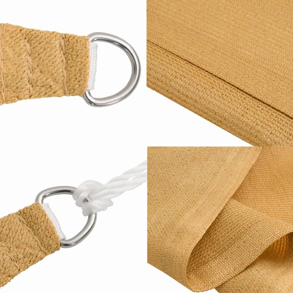 Sunshade Sail 160 g/m² HDPE 4/5 x 3 m Sand
