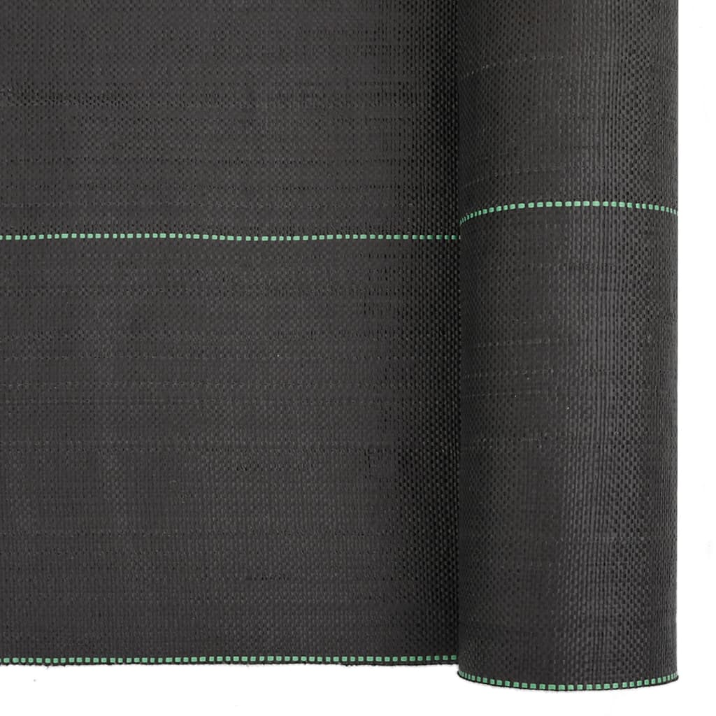 vidaXL Weed Membrane Black 1x200 m PP 6