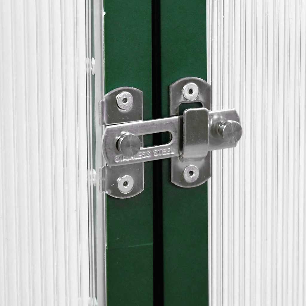 vidaXL Greenhouse with Base Frame Green 169x169x202 cm Aluminium 6
