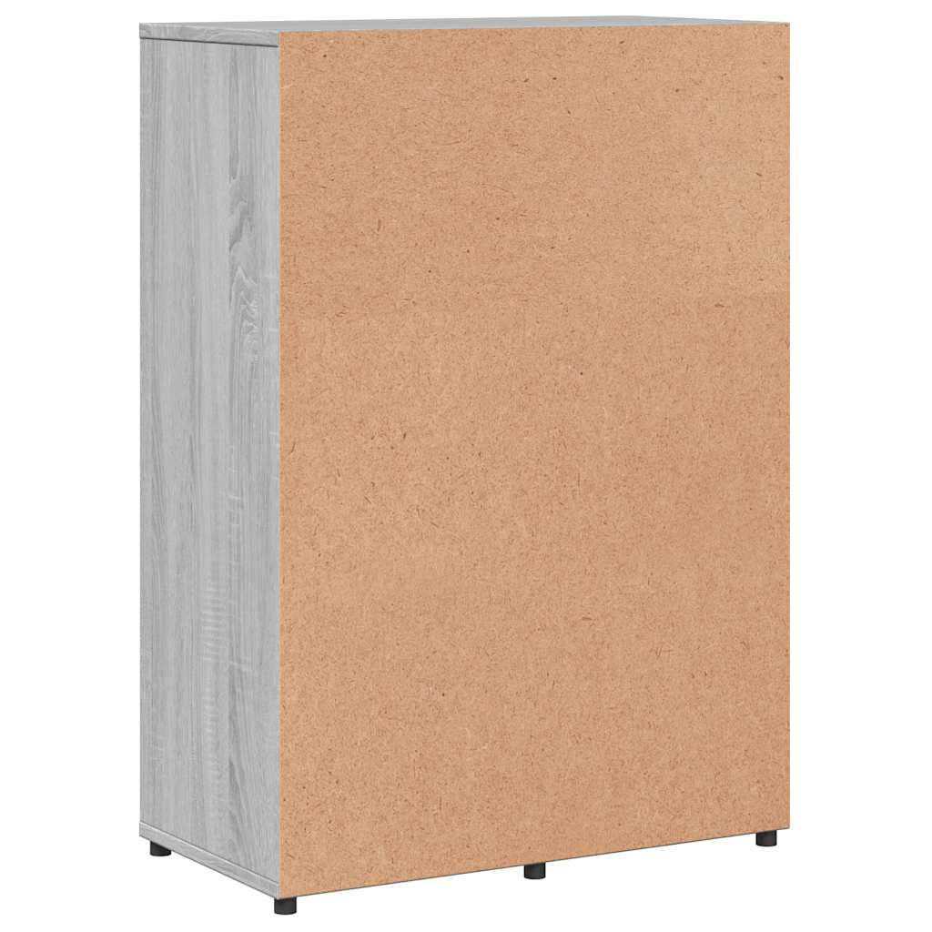 vidaXL Sideboards 2 pcs Grey Sonoma 60x31x84 cm Engineered Wood 6