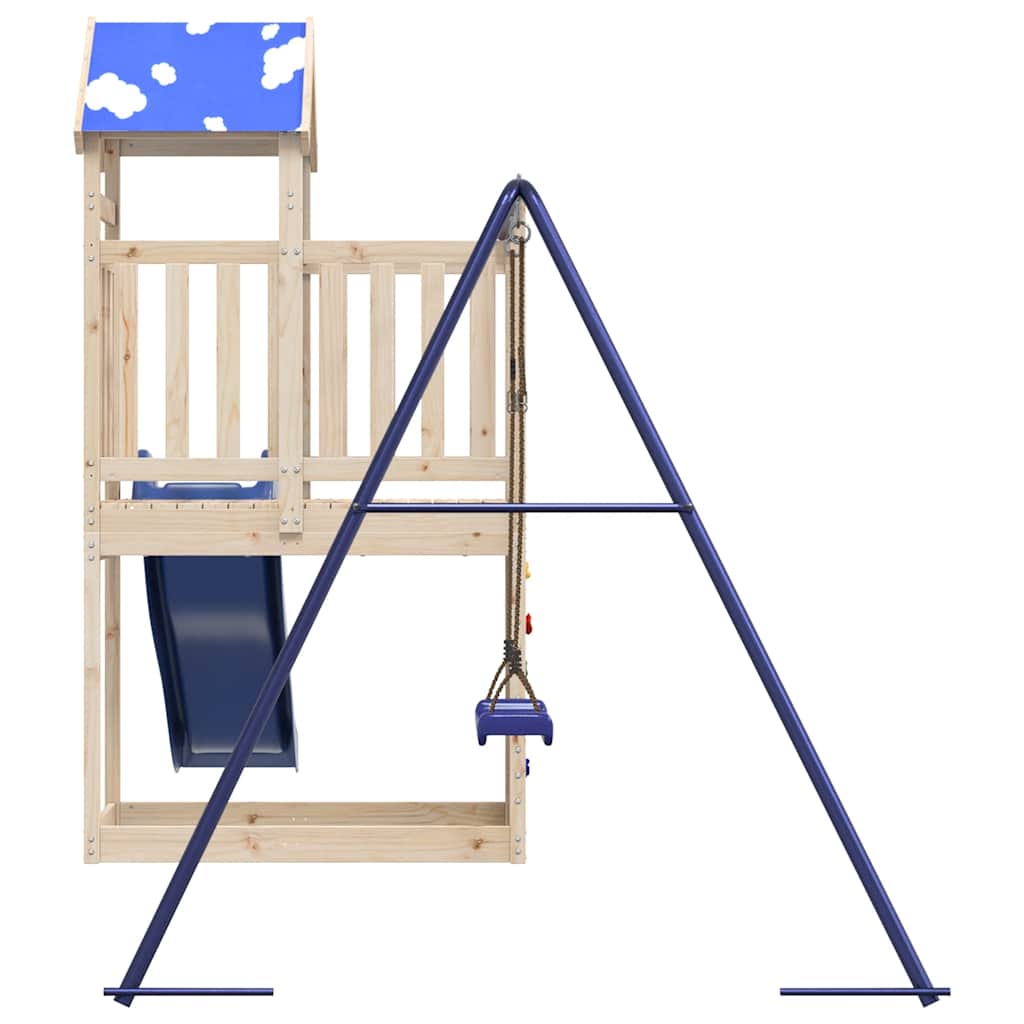 vidaXL Outdoor Playset Solid Wood Pine 6