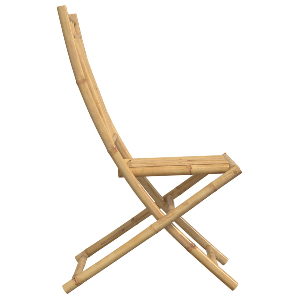 vidaXL Folding Chairs 4 pcs 46x66x99 cm Bamboo 6