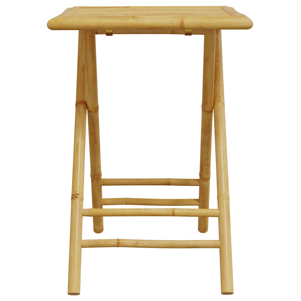 vidaXL 3 Piece Bistro Set Bamboo 6