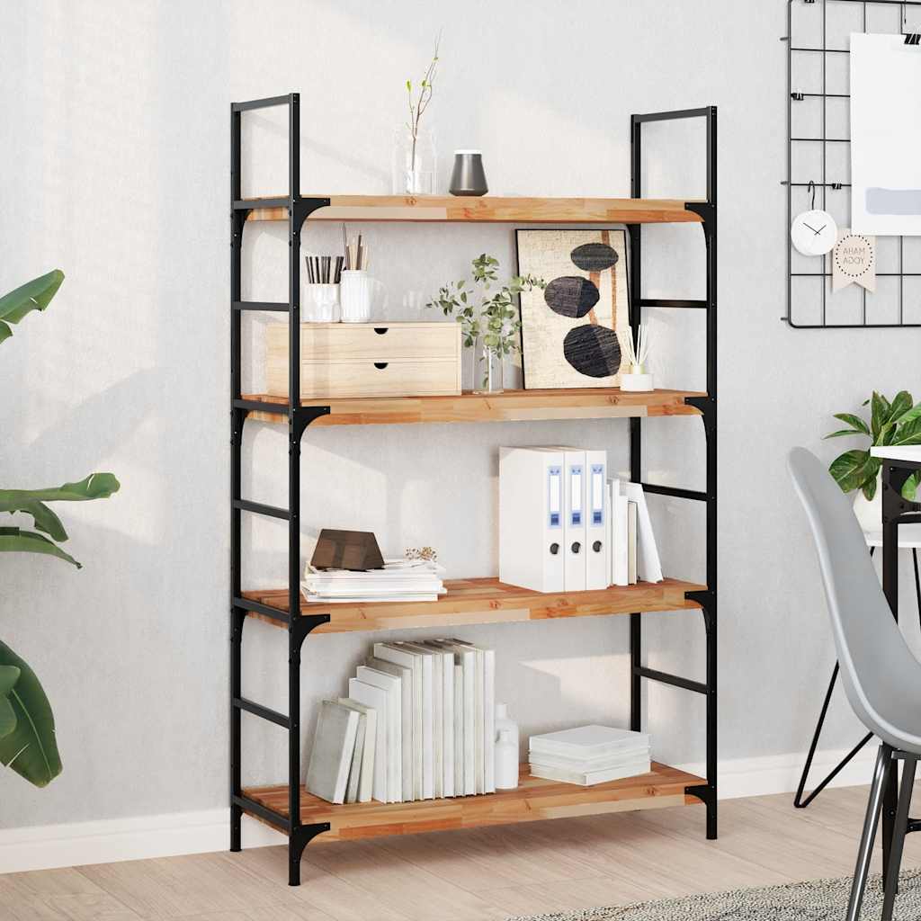 vidaXL Floating Shelves Oil Finished Height 4 cm Depth 30 cm 3 pcs