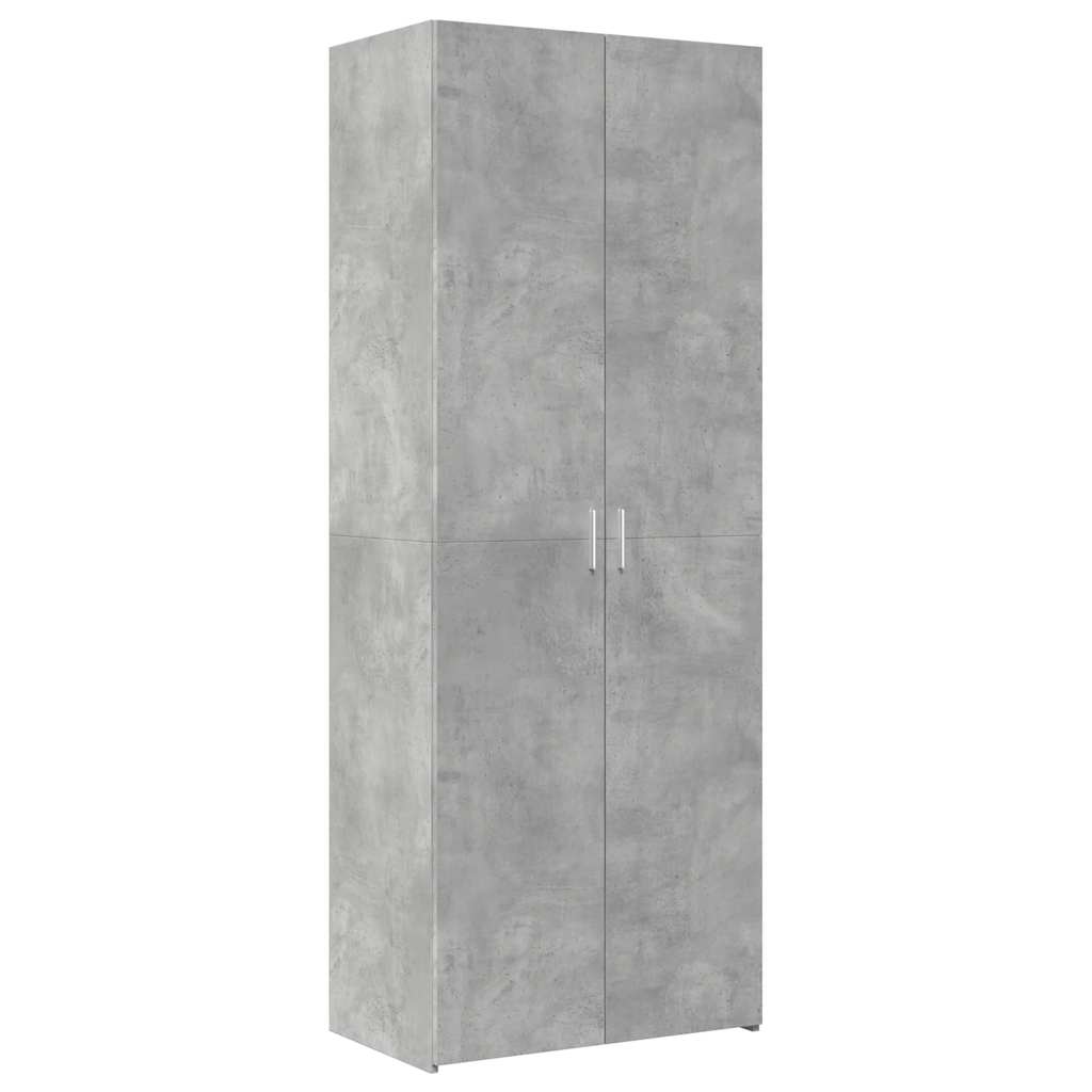 vidaXL Storage Cabinet Concrete Grey 70x42.5x225 cm Engineered Wood 6