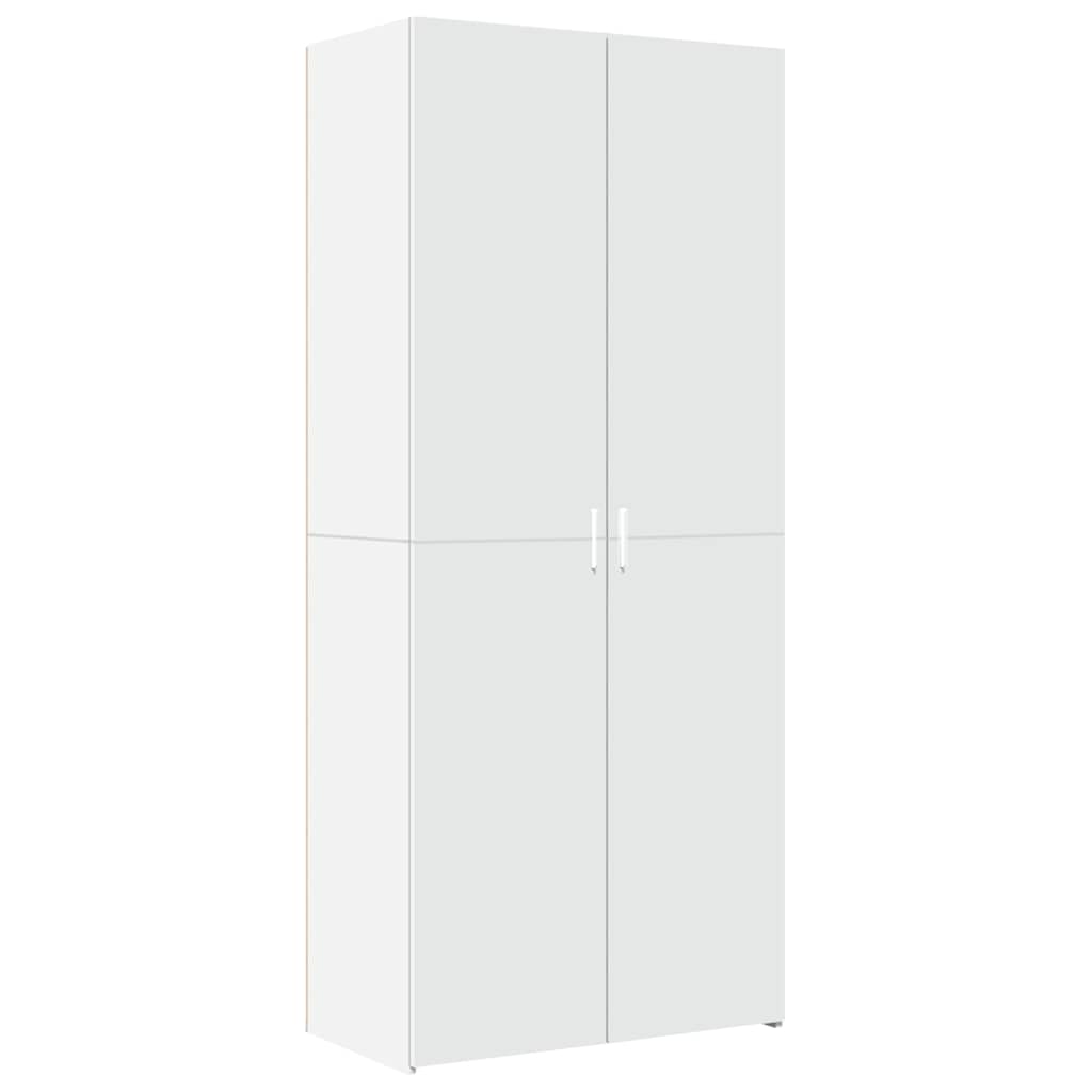 vidaXL Storage Cabinet White 80x42,5x225 cm Engineered Wood 6