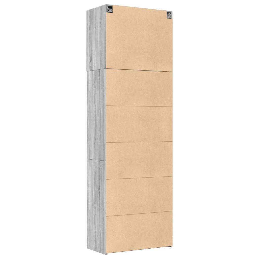 vidaXL Highboard Grey Sonoma 80x42,5x249 cm Engineered Wood 6