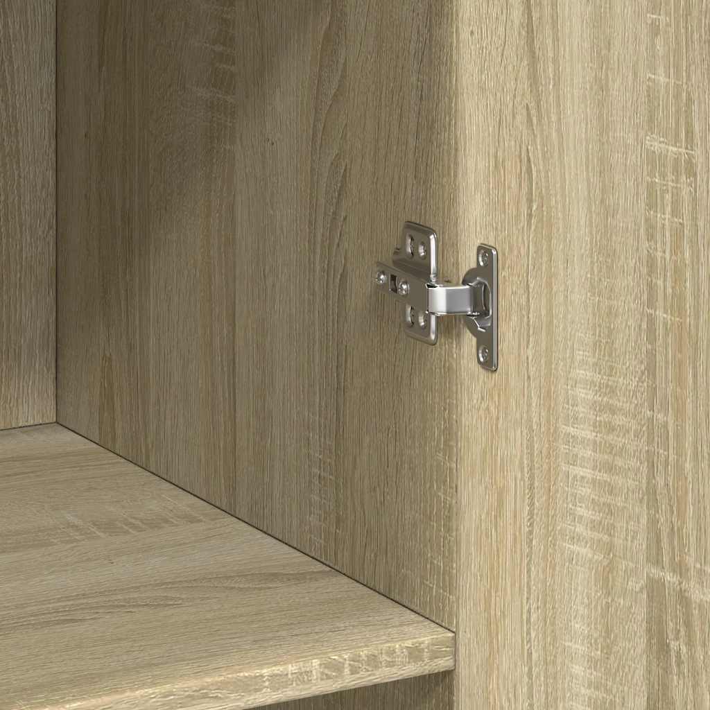 vidaXL Highboard Sonoma Oak 70x42,5x185 cm Engineered Wood 6