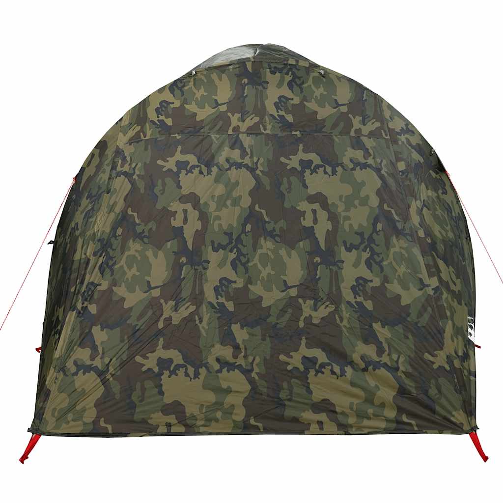 vidaXL Family Tent Tunnel 6-Person Camouflage Water-resistant 6
