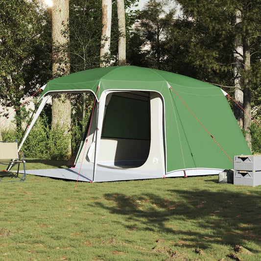 Camping Tent with Porch Dome 5-Person Waterproof Green