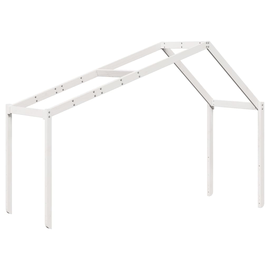 vidaXL Bunk Bed without Mattress White 80x200 cm Solid Wood Pine 6