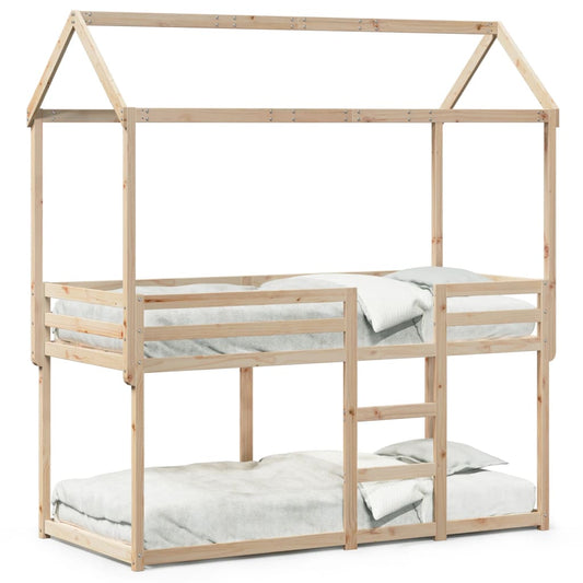 vidaXL Bunk Bed without Mattress 90x200 cm Solid Wood Pine 2