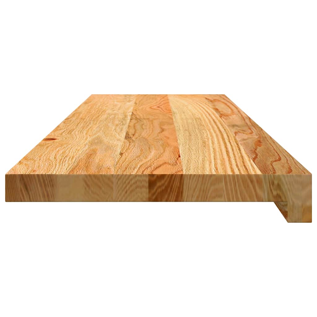vidaXL Stair Treads 4 pcs Light Brown 90x30x2 cm Solid Wood Oak 6