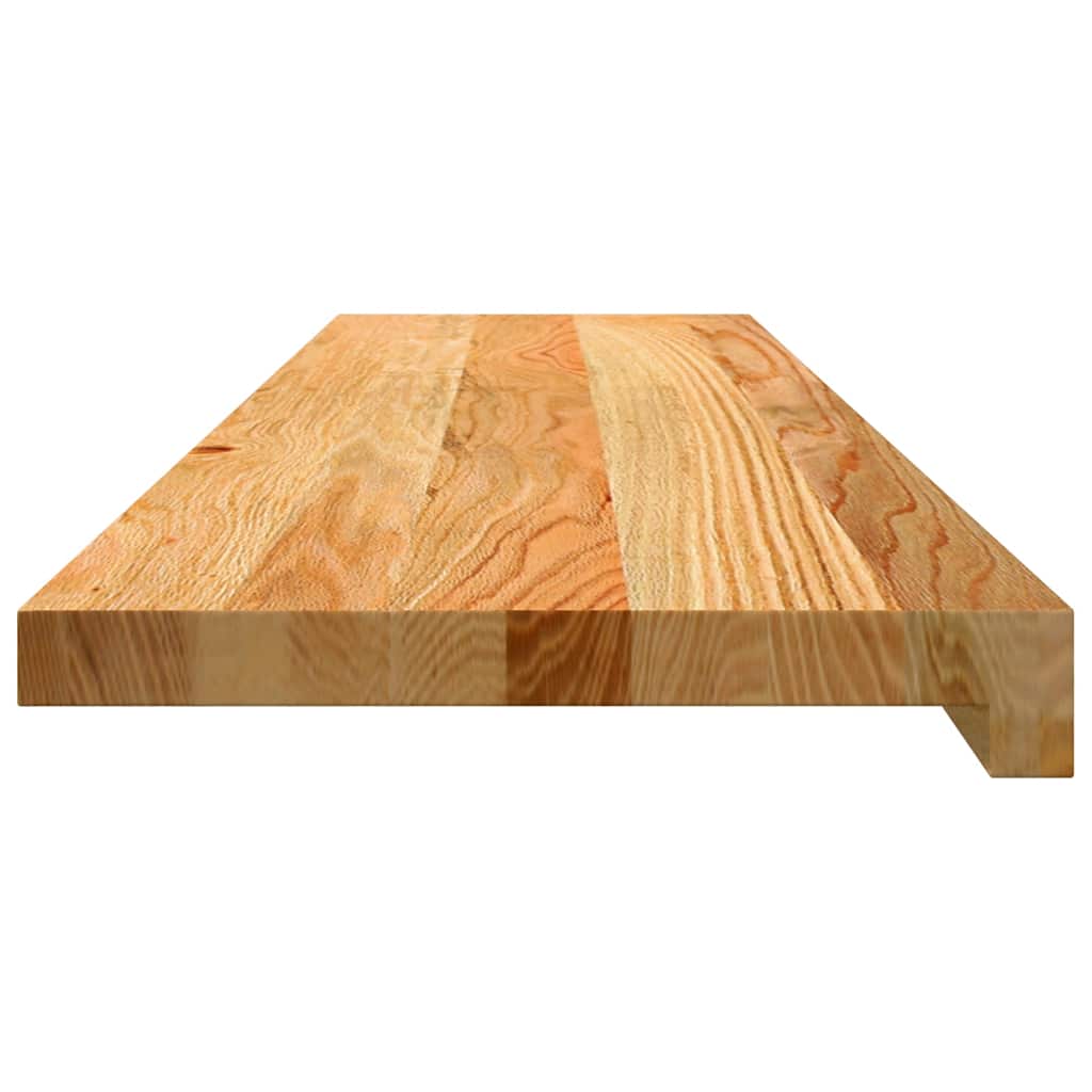 vidaXL Stair Treads 8 pcs Light Brown 100x25x2 cm Solid Wood Oak 6