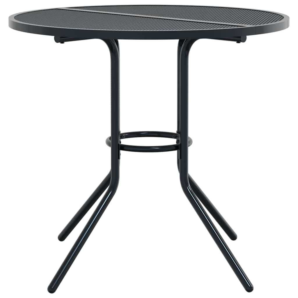 vidaXL Stackable Garden Chair Set 5 pcs Anthracite Powder-coated Steel 6