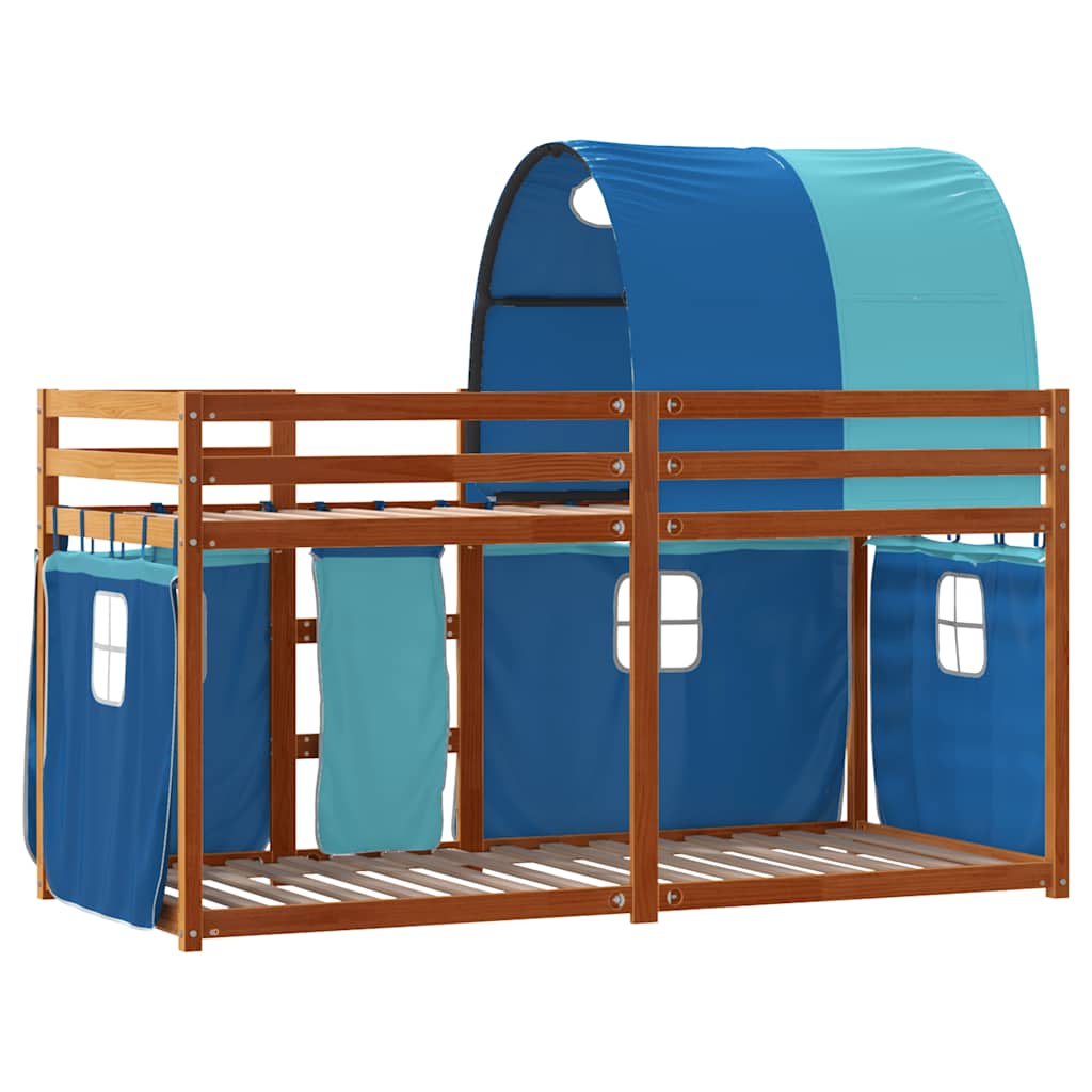 vidaXL Bunk Bed without Mattress Blue 80x200 cm Solid Wood Pine 6