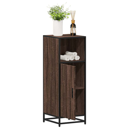 Bathroom Cabinet 35x37,5x100 cm Engineered Wood Brown oak
