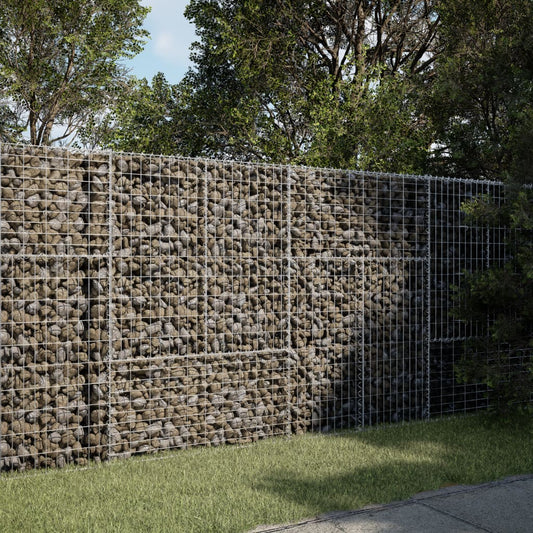 Gabion Basket with Cover Galvanised Iron Depth 100 cm Height 150 cm 200 cm