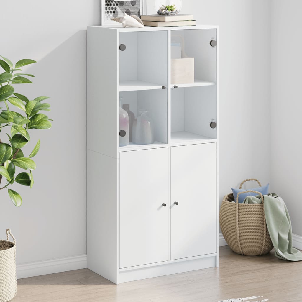vidaXL Highboard with Doors 68x37x142 cm Engineered Wood