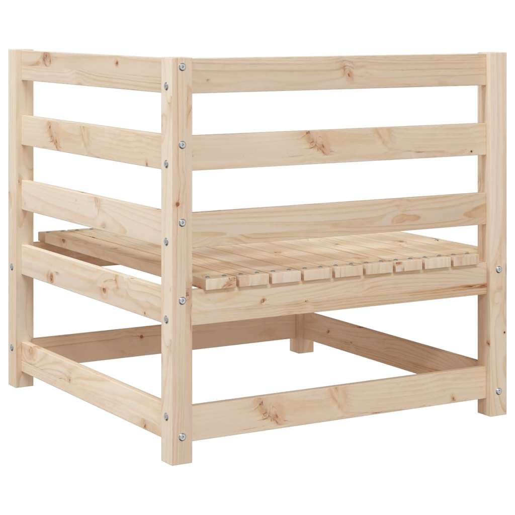 vidaXL 3 Piece Garden Sofa Set Solid Wood Pine 6