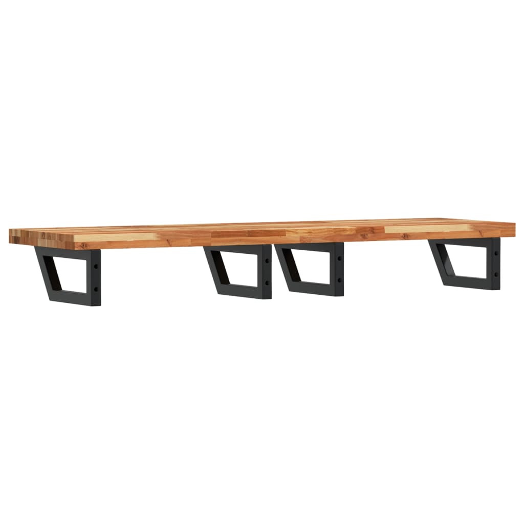 vidaXL Basin Shelf Wall Mounted Steel and Solid Wood Acacia 6
