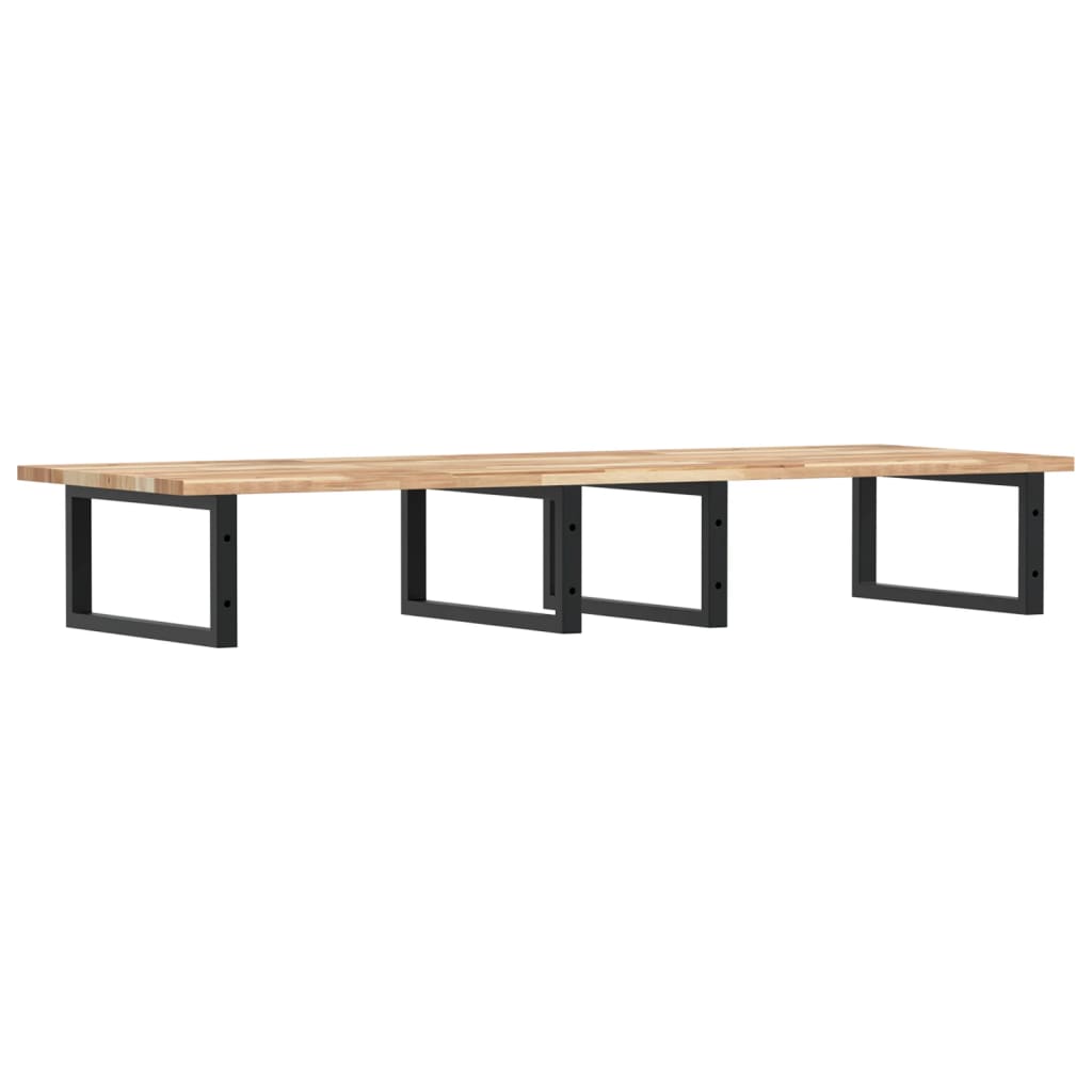 vidaXL Basin Shelf Wall Mounted Steel and Solid Wood Acacia 6