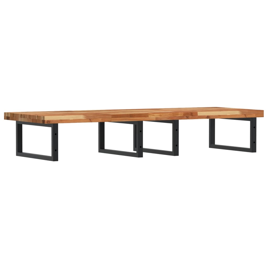 vidaXL Basin Shelf Wall Mounted Steel and Solid Wood Acacia 6
