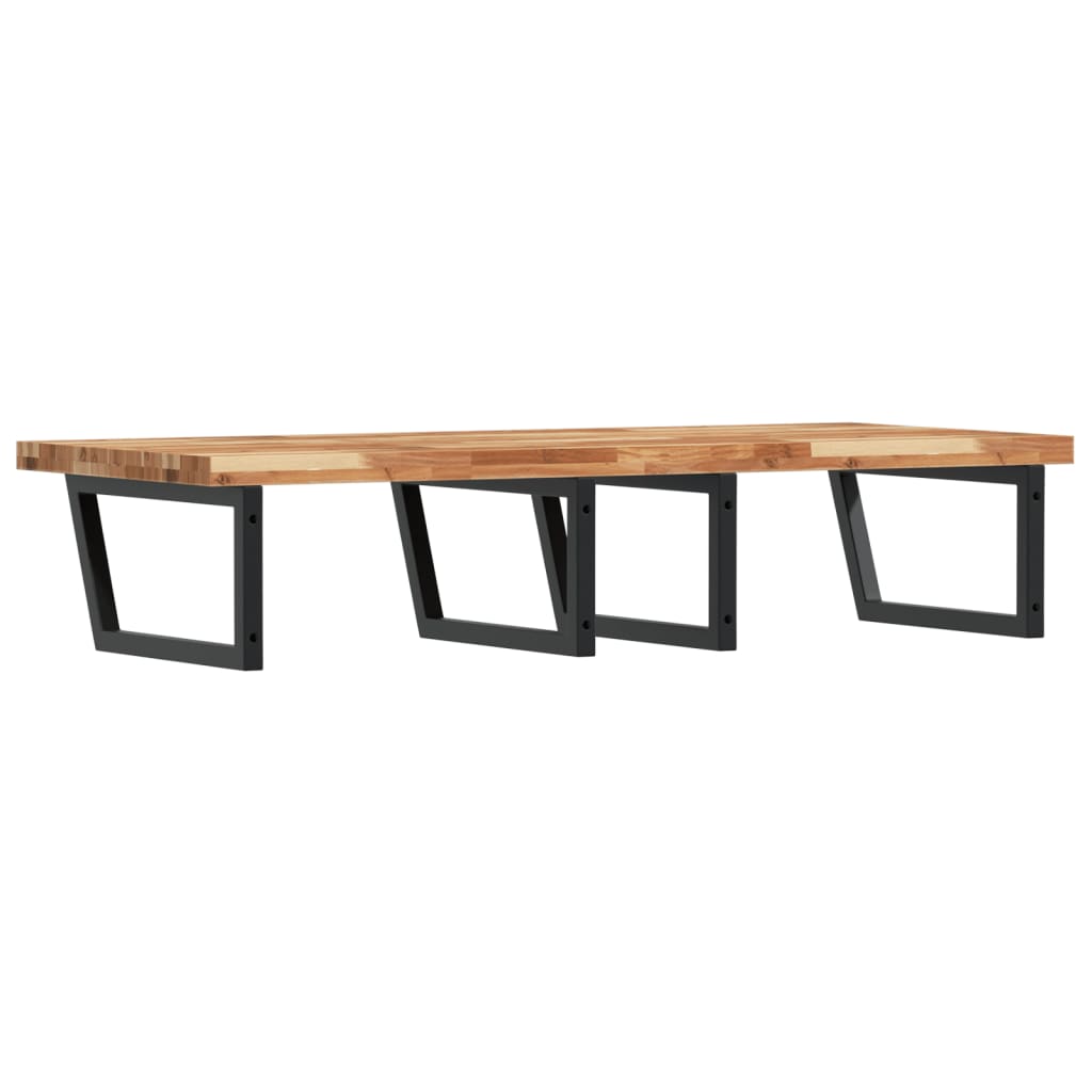 vidaXL Basin Shelf Wall Mounted Steel and Solid Wood Acacia 6