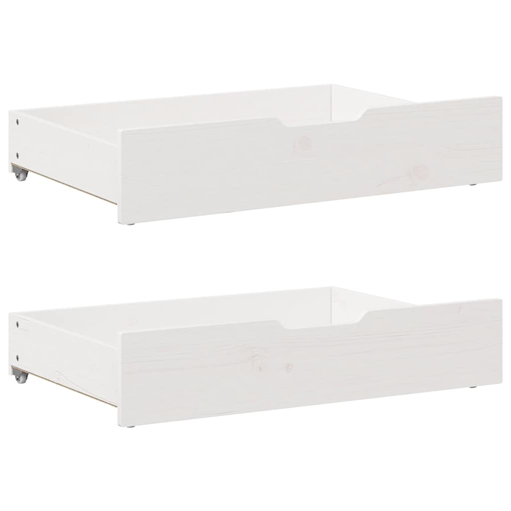 vidaXL Bed Frame without Mattress White 120x200 cm Solid Wood Pine 6