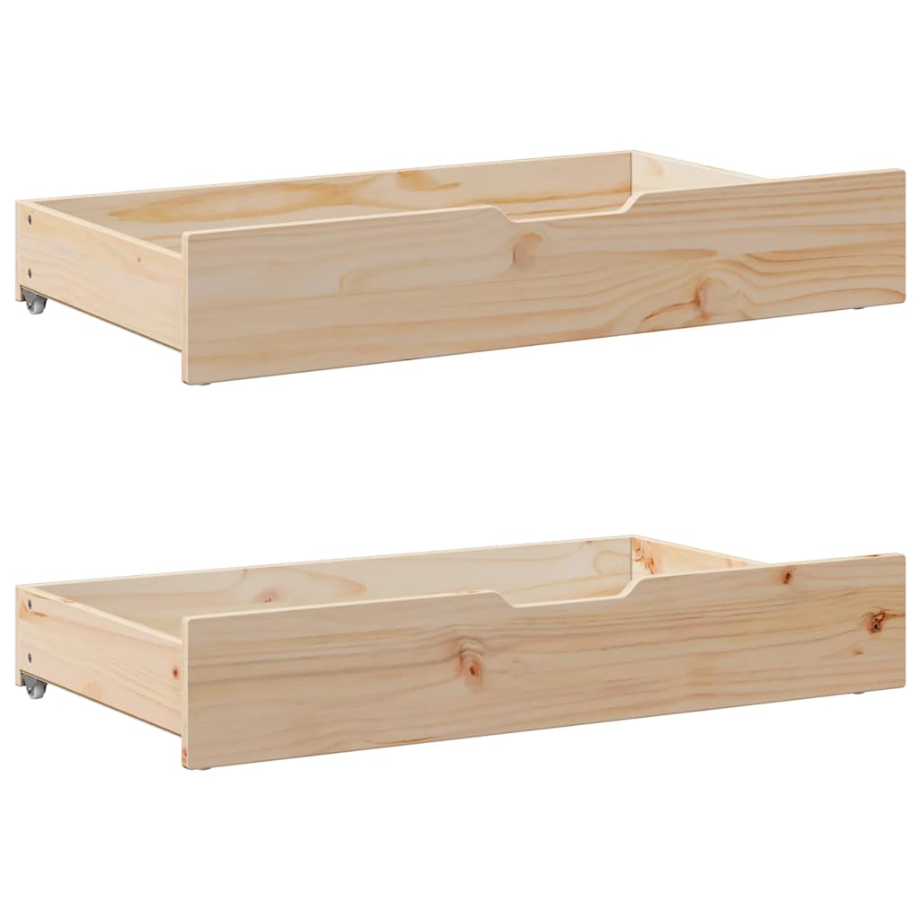 vidaXL Daybed with Drawers without Mattress White 80x200 cm Solid Wood 6