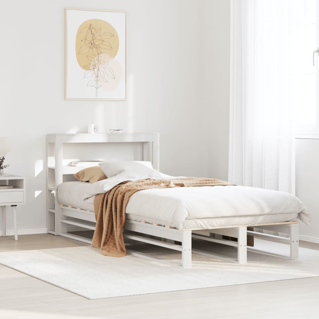 vidaXL Bed Frame without Mattress Solid Wood Pine Length 190 cm