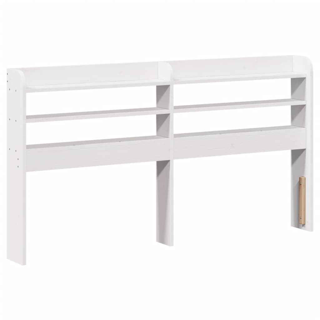 vidaXL Bed Frame without Mattress White 140x200 cm Solid Wood Pine 6