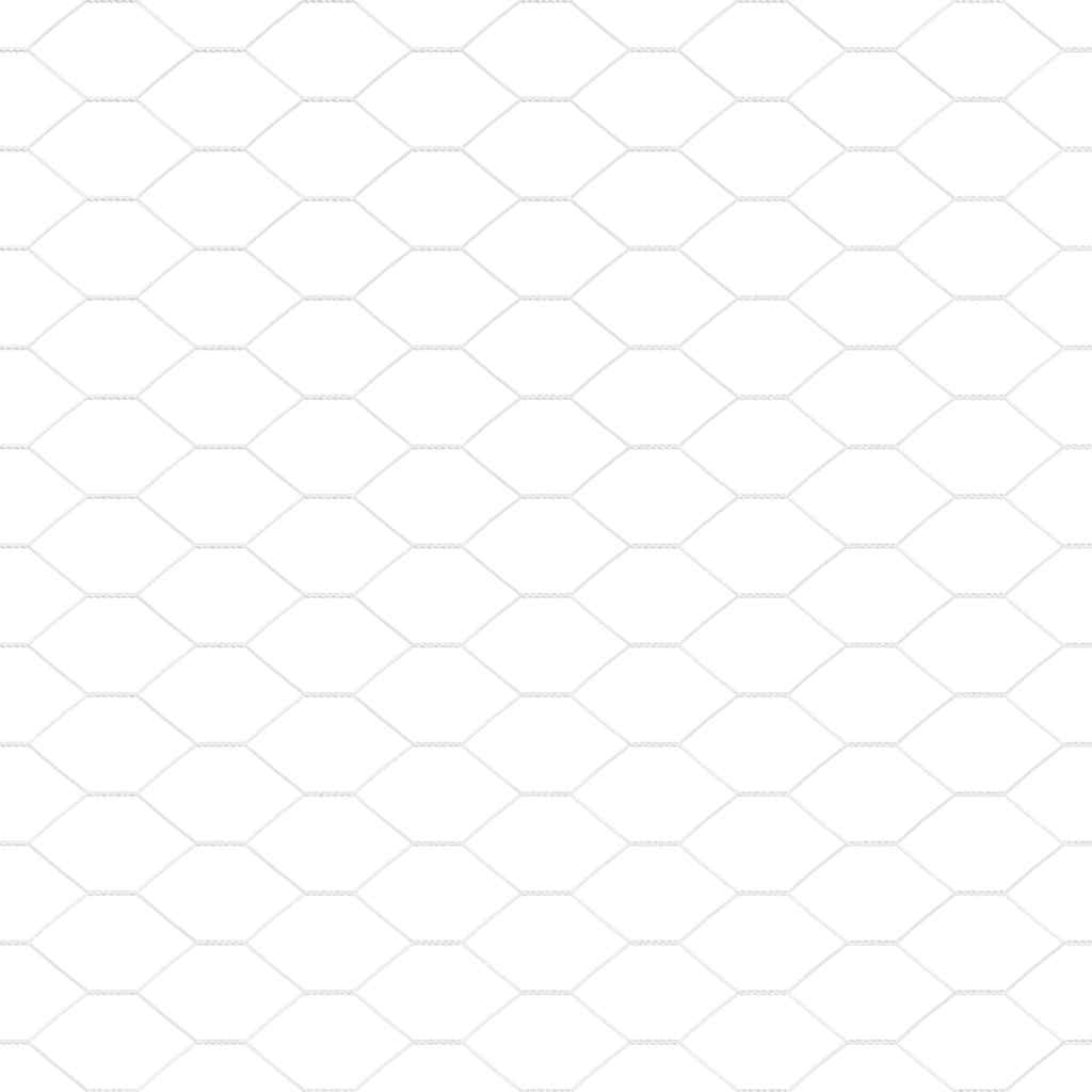 vidaXL Hexagonal Fence with Post 100 x 0.6 m Galvanised Steel Silver 6