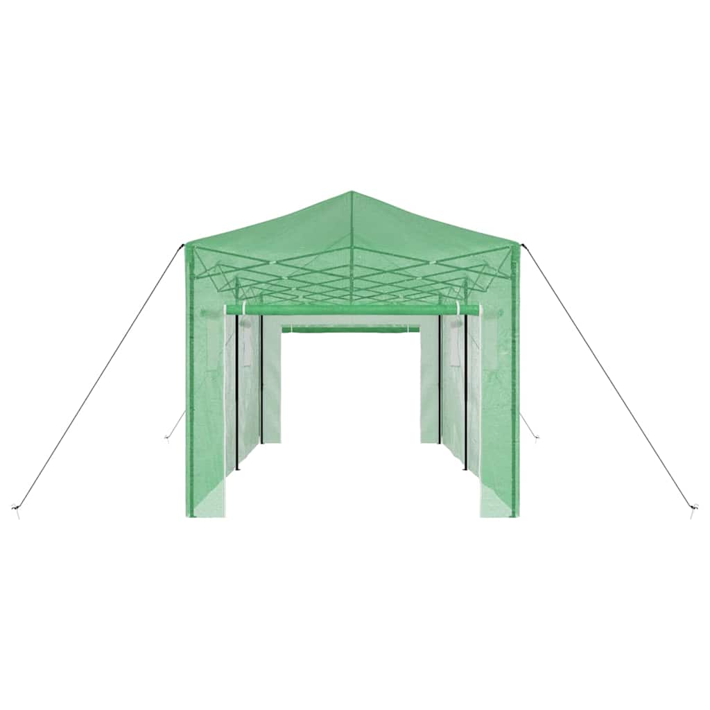 vidaXL Greenhouse with Pop-up Frame Green 290 x 580 x 315 cm Iron 6