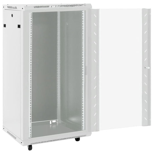 vidaXL 22U Network Cabinet 19" IP20 Grey 60x60x120 cm 2