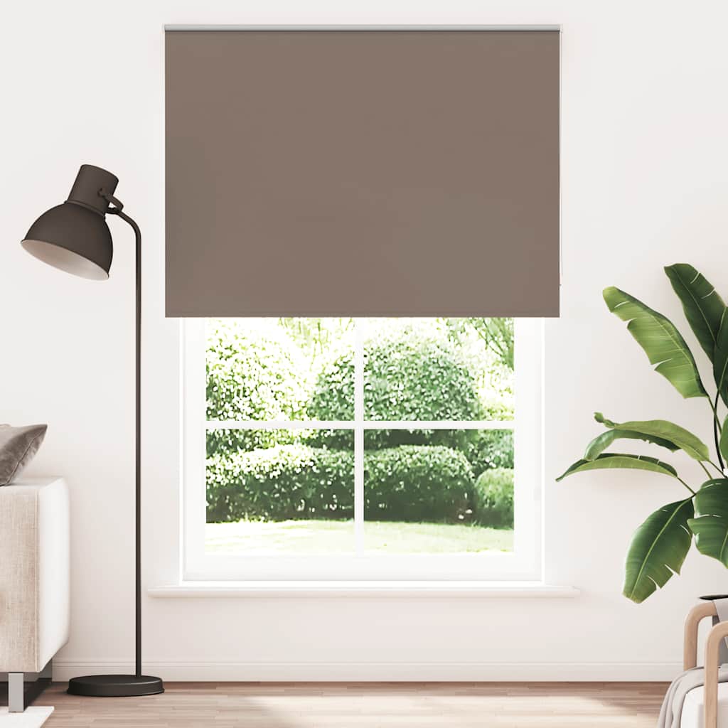 Roller Blind Blackout 110x230 cm Fabric Width 105.7 cm Coffee 165 cm