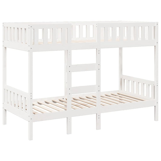 vidaXL Bunk Bed White 90x190 cm Solid Wood Pine 2