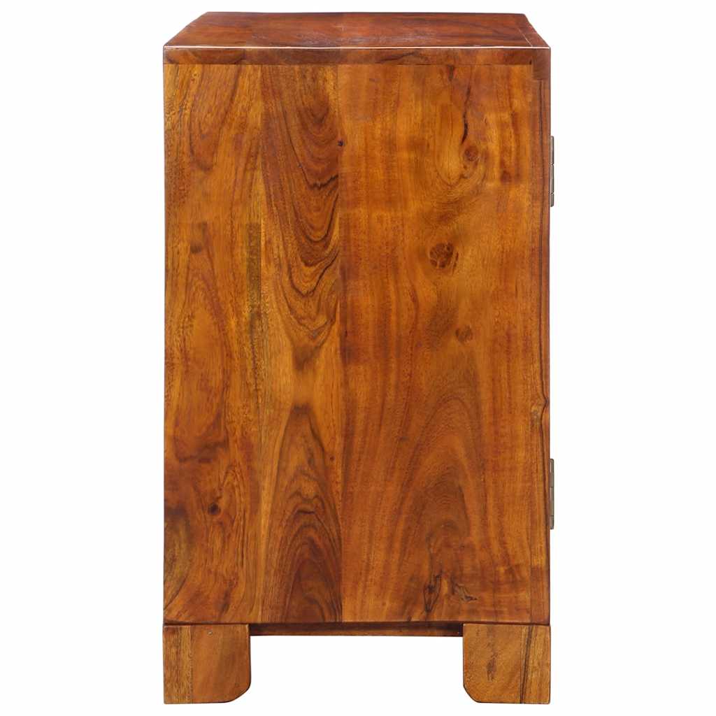 vidaXL Sideboard Multicolour 90x35x60 Solid Wood Acacia 6