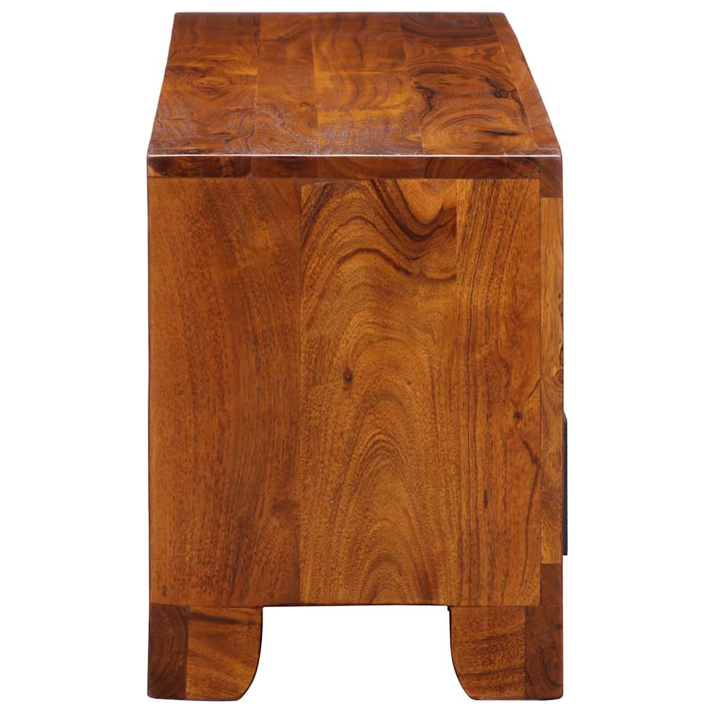 vidaXL TV Cabinet Multicolour 110x30x40 Solid Wood Acacia 6