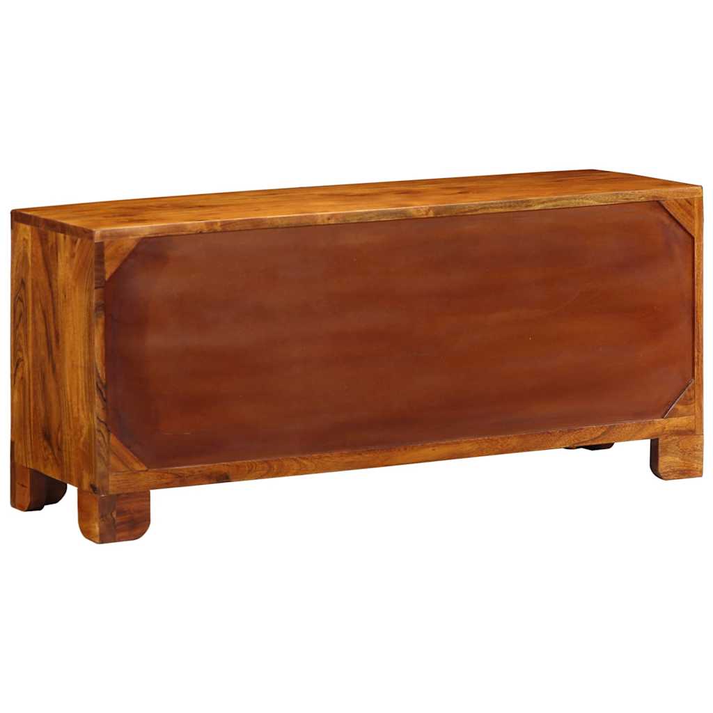 vidaXL Shoe Bench Honey Brown 100 x 35 x 45 cm Acacia Solid Wood 6