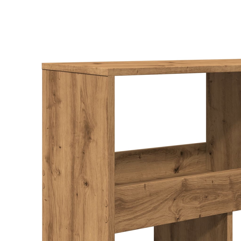 vidaXL Room Divider Artisian Oak 100x33x187,5 cm Engineered Wood 6