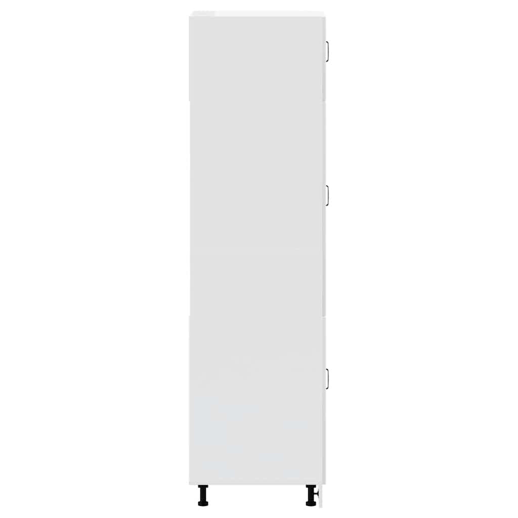 vidaXL Kitchen Cupboard "Lucca" High Gloss White Engineered Wood 6
