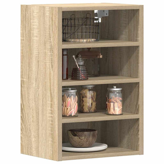 Hanging Glass Cabinet "Lyon" 40x31x60 cm Sonoma Oak 1x hanging cabinet (4 shelves) 40 cm wide 60 cm high