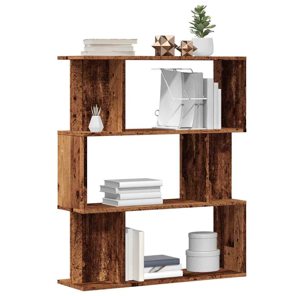 Book Cabinet/Room Divider 80x24x96cm Engineered Wood Old wood