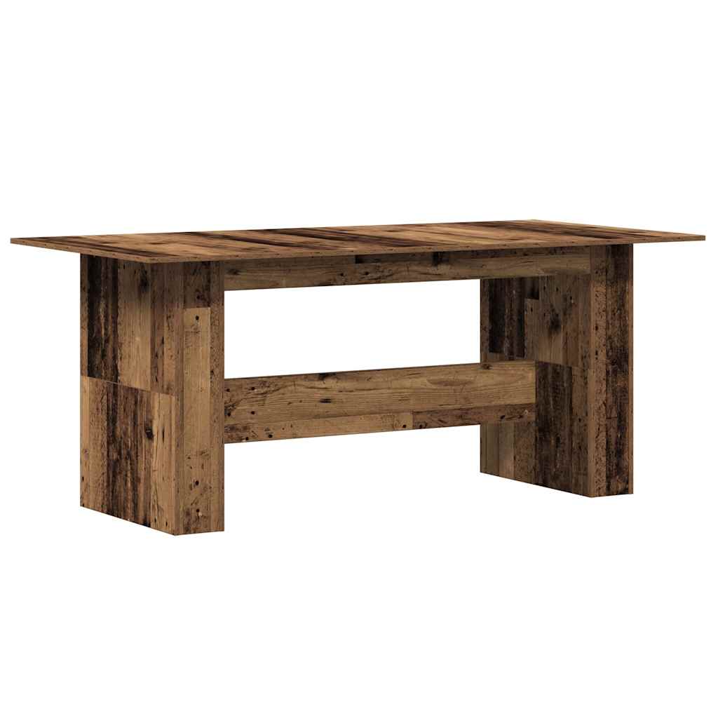 vidaXL Dining Table Old Wood 180x90x76 cm Engineered Wood 6