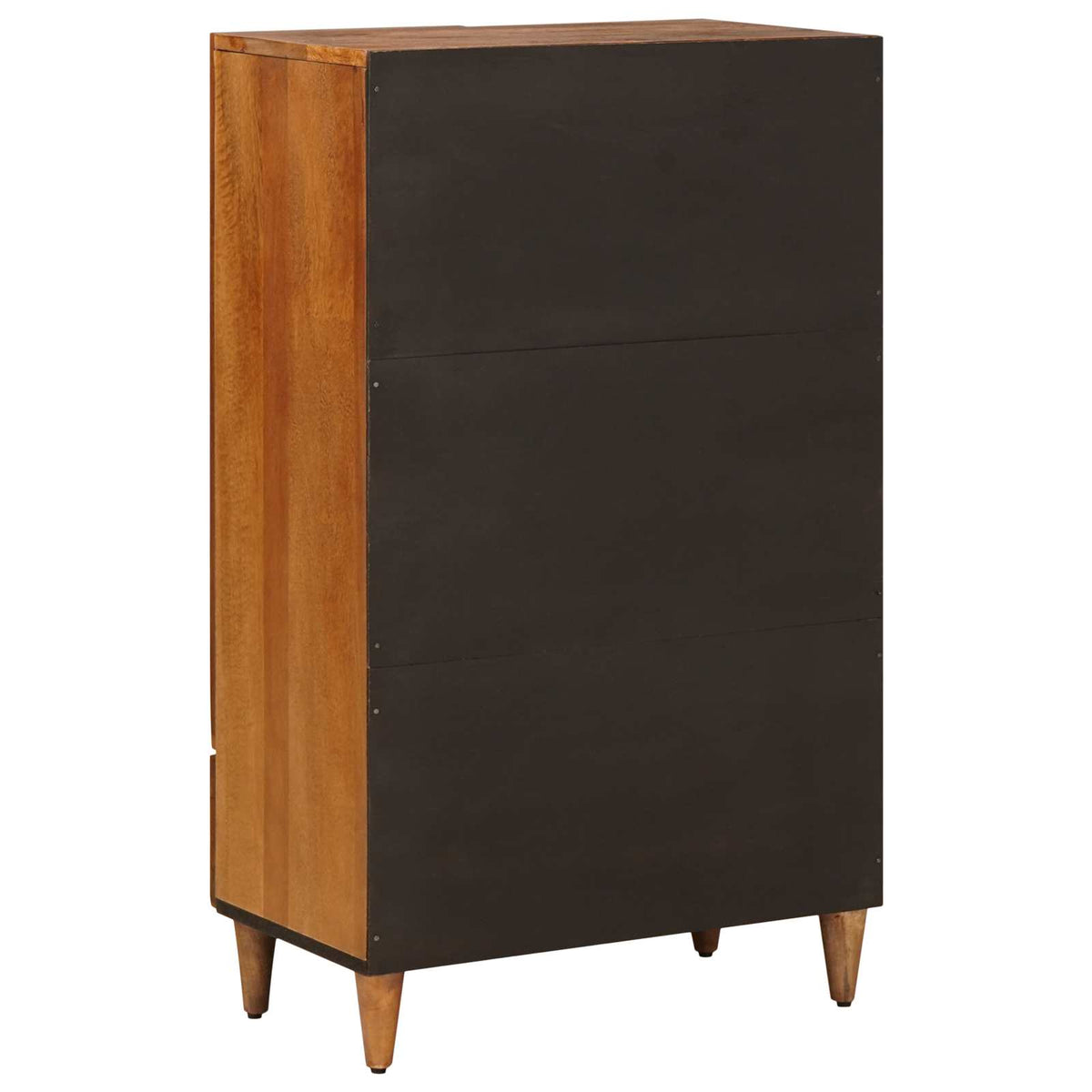 vidaXL Highboard Walnut 60 x 33.5 x 100 cm Solid Mango Wood 6