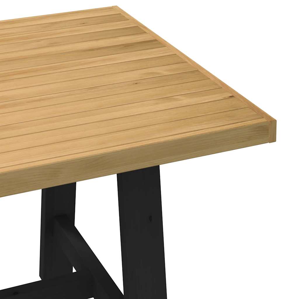 vidaXL Dining Table NOAIN A-Shaped Legs 180x90x75 cm Solid Wood Pine 6