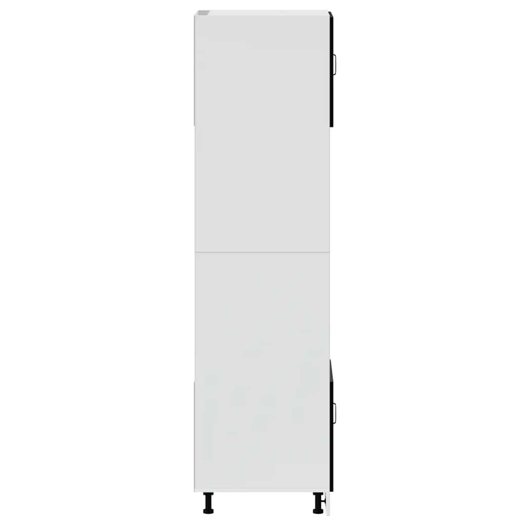 vidaXL Oven Cabinets 2 pcs Kalmar Black Engineered Wood 6