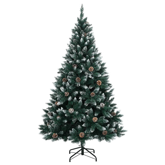 Artificial Christmas Tree with 300 LEDs with Stand Green 210 cm With leds